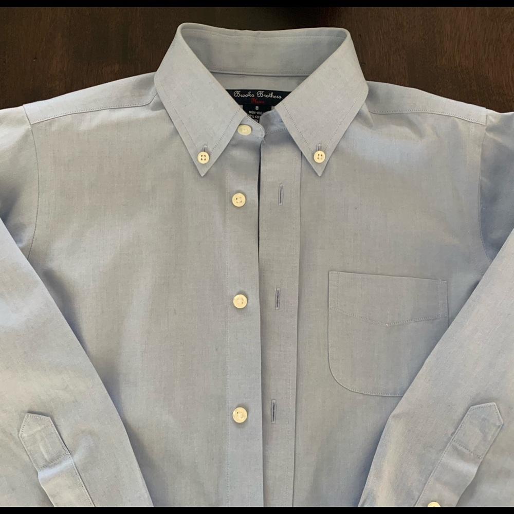 Boys non-iron buttondown dress shirt
